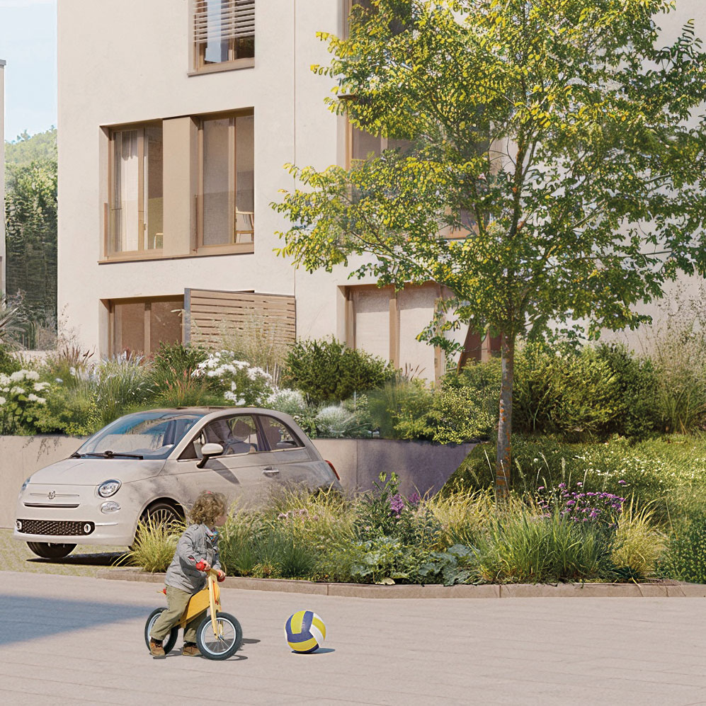 Visualisierung Kind Fahrrad