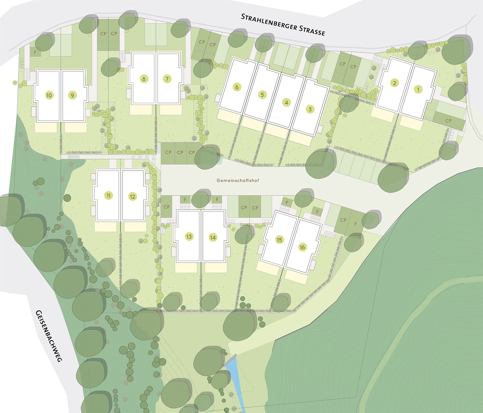 Viverde Lageplan Häuser
